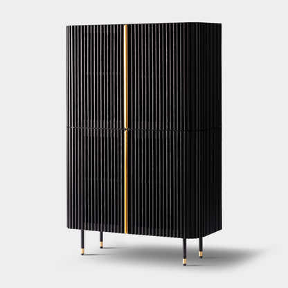 Ewan 67″H Oak Vertical Combination Cabinet(Set of 2)