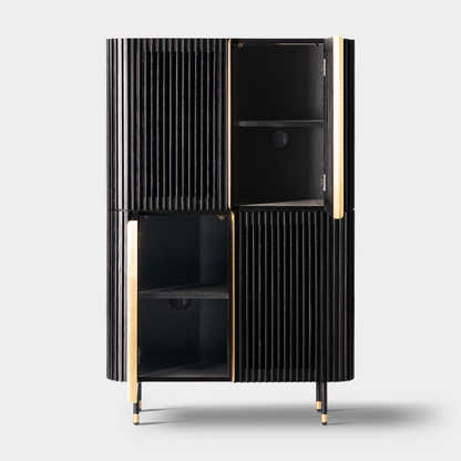 Ewan 67″H Oak Vertical Combination Cabinet(Set of 2)