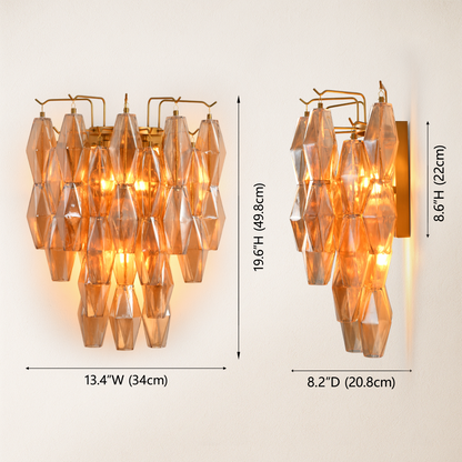 Celestial Drop Glass Wall Sconce