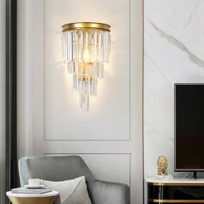 Oryana Crystal Icicle Wall Sconce 9.8"