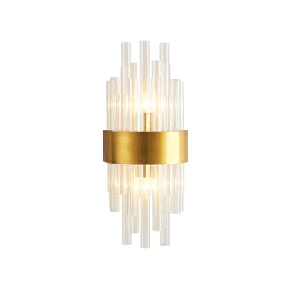 Claridell Crystal Tubular Wall Sconce