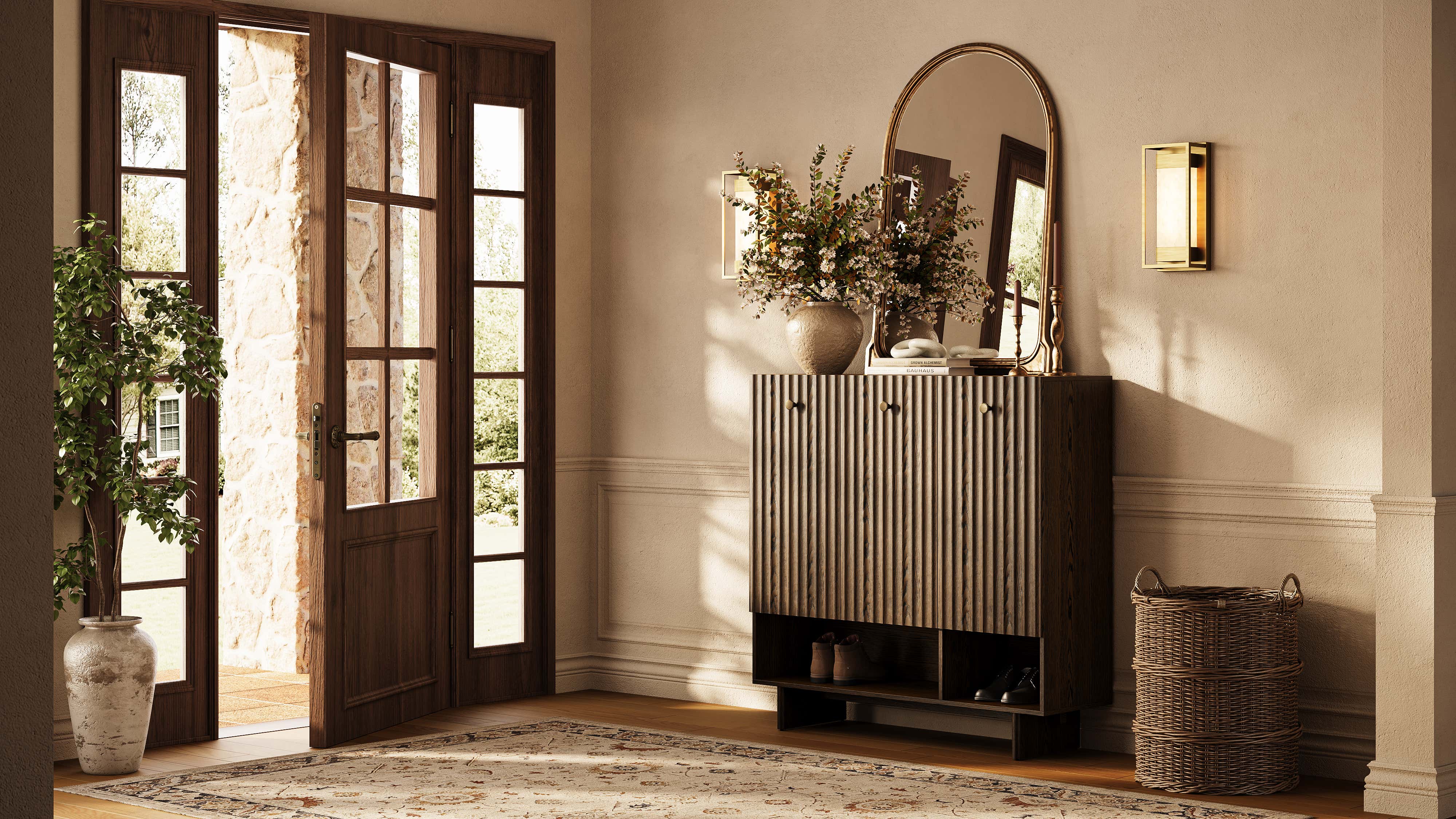 Noor Shoe Storage 47"W