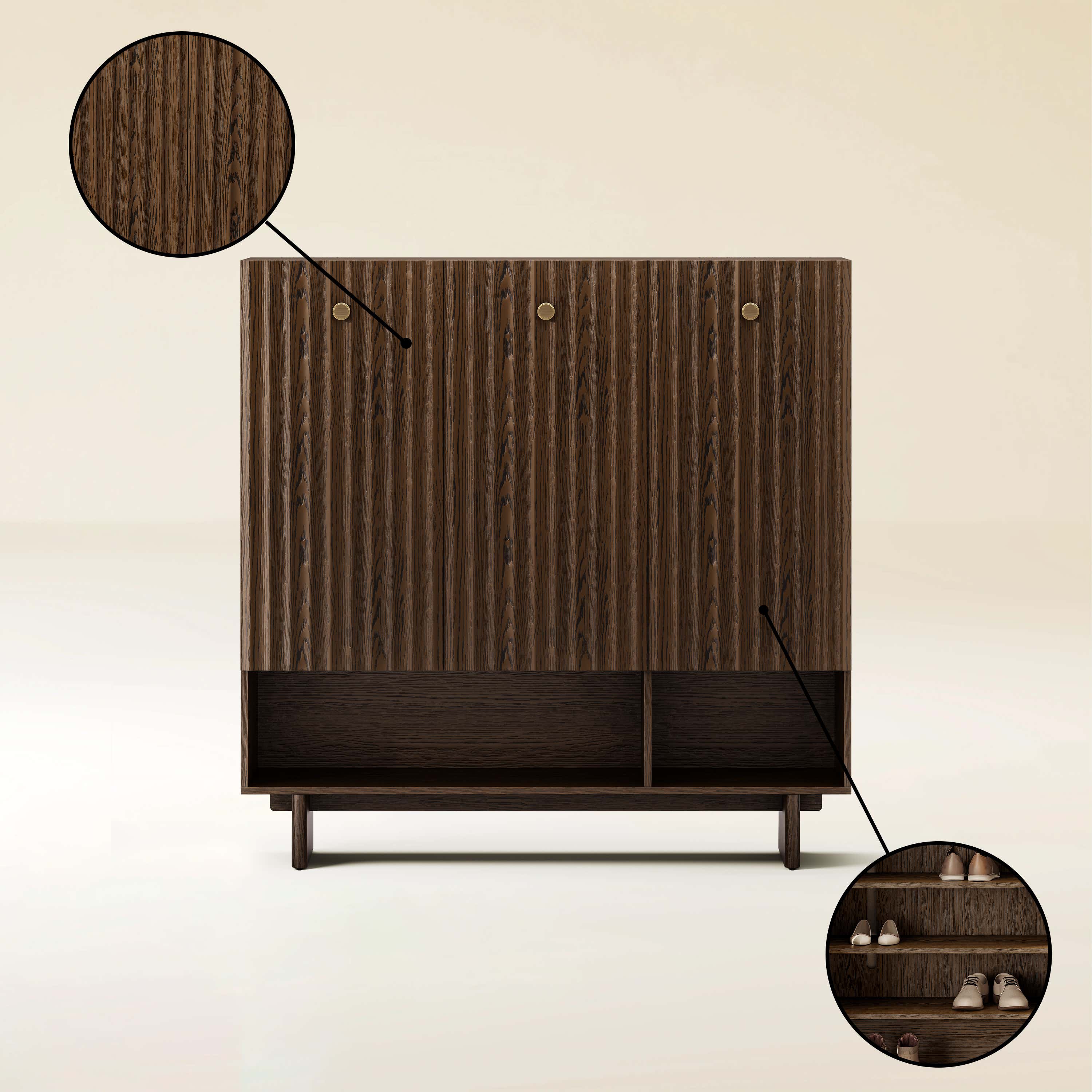 Noor Shoe Storage 47"W