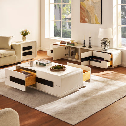 Soren Media Console And Coffee Table Set