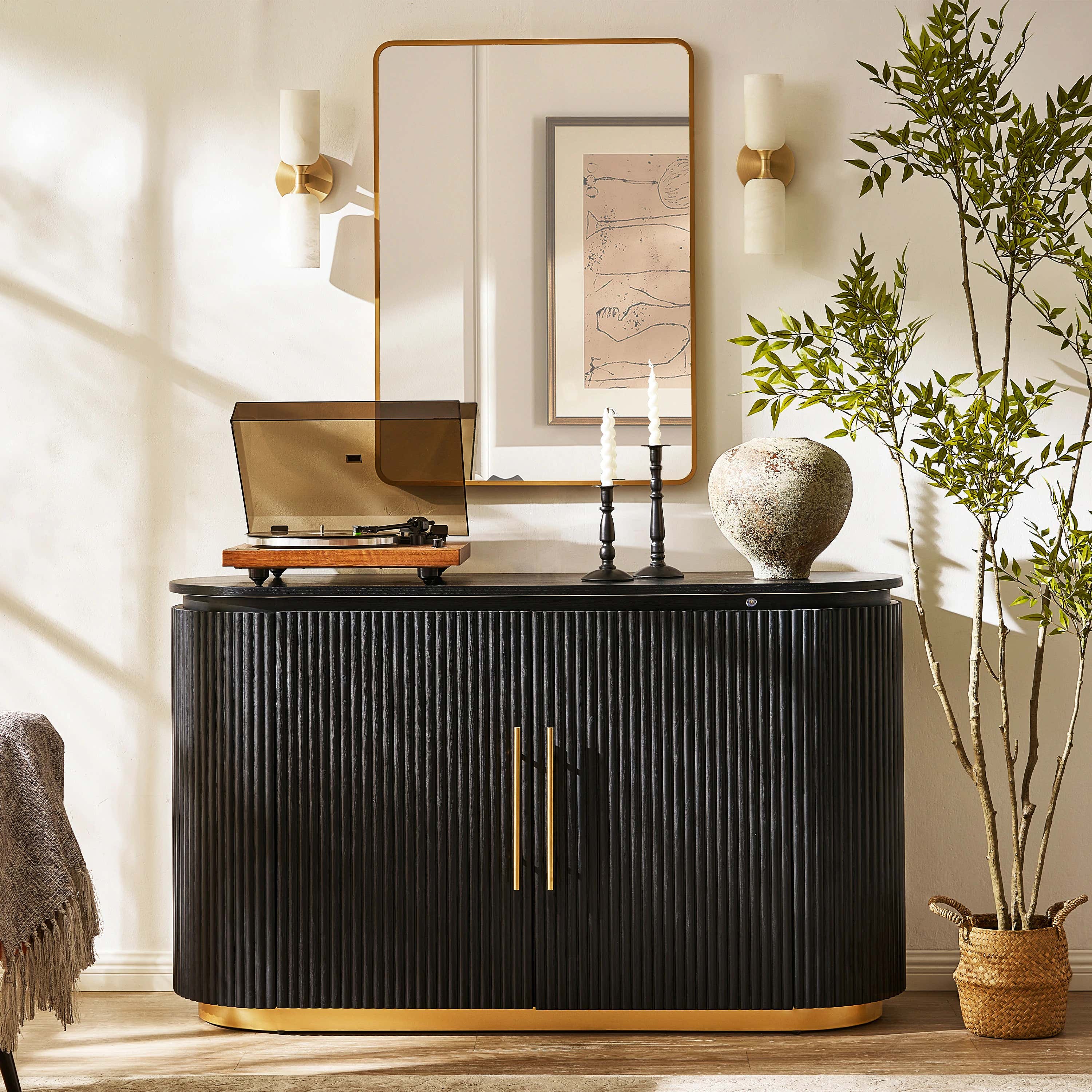 Holton Oak Media Console And Sideboard Set