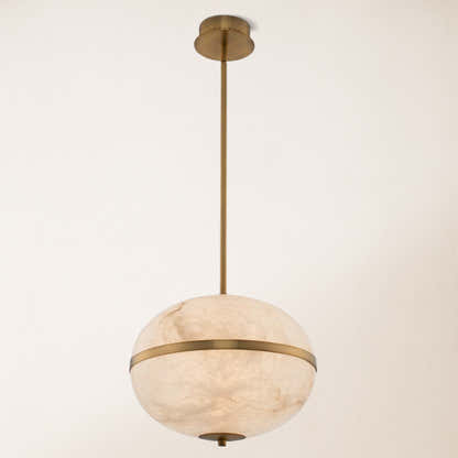 Dadaly Alabaster Small Art Canterbury LED Mini Pendant 16"H