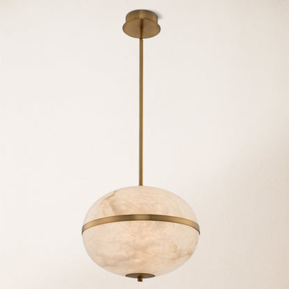 Dadaly Alabaster Small Art Canterbury LED Mini Pendant 16"H