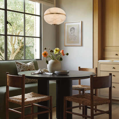 Dadaly Alabaster Small Art Canterbury LED Mini Pendant 16"H