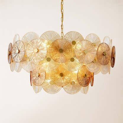 Axiora Glass Round Chandelier