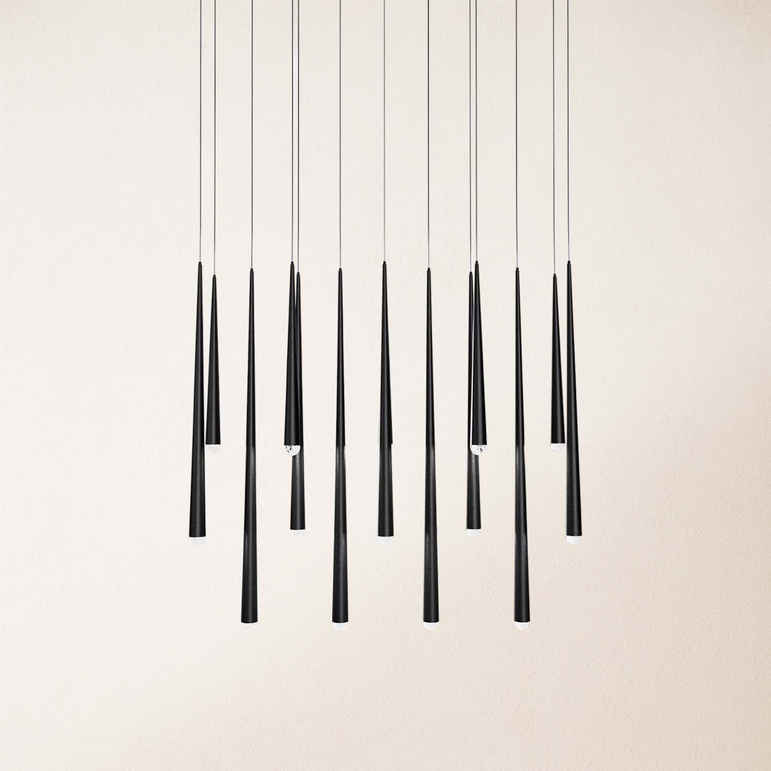 Anthropology Rectangle Crystal Pendant 40"W