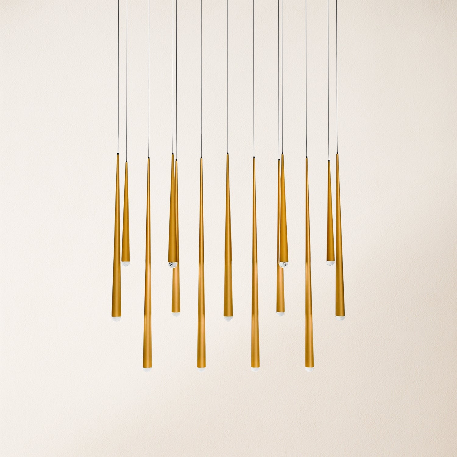 Anthropology Rectangle Crystal Pendant 40"W