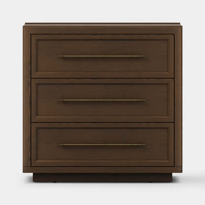 Alvar 32″ Oak 3-Drawer Chest