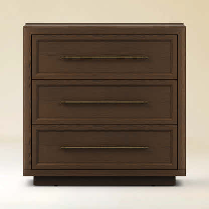 Alvar 32″ Oak 3-Drawer Chest