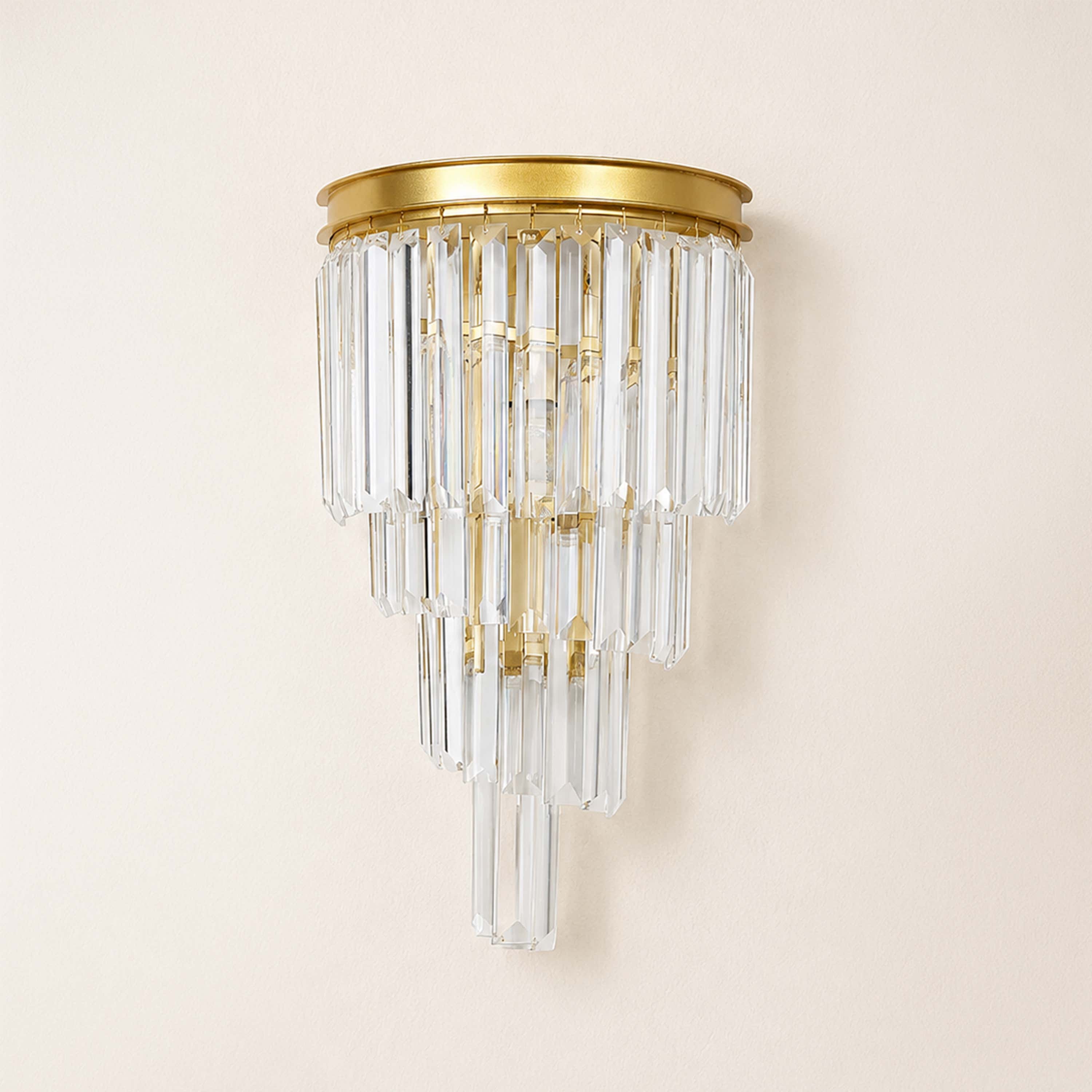 Oryana Crystal Icicle Wall Sconce 9.8"
