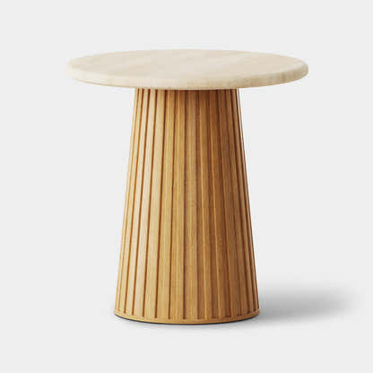 Emery Sintered Stone Side Table 50cm W