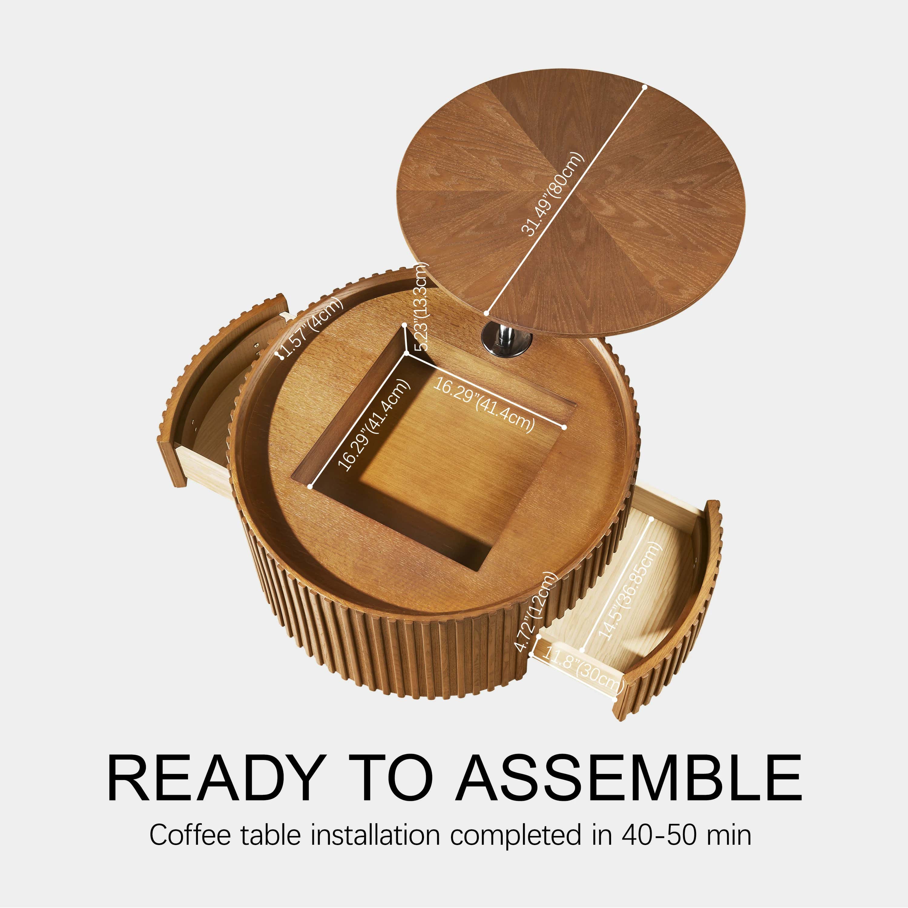 Mid-Century Coffee Table 80cm