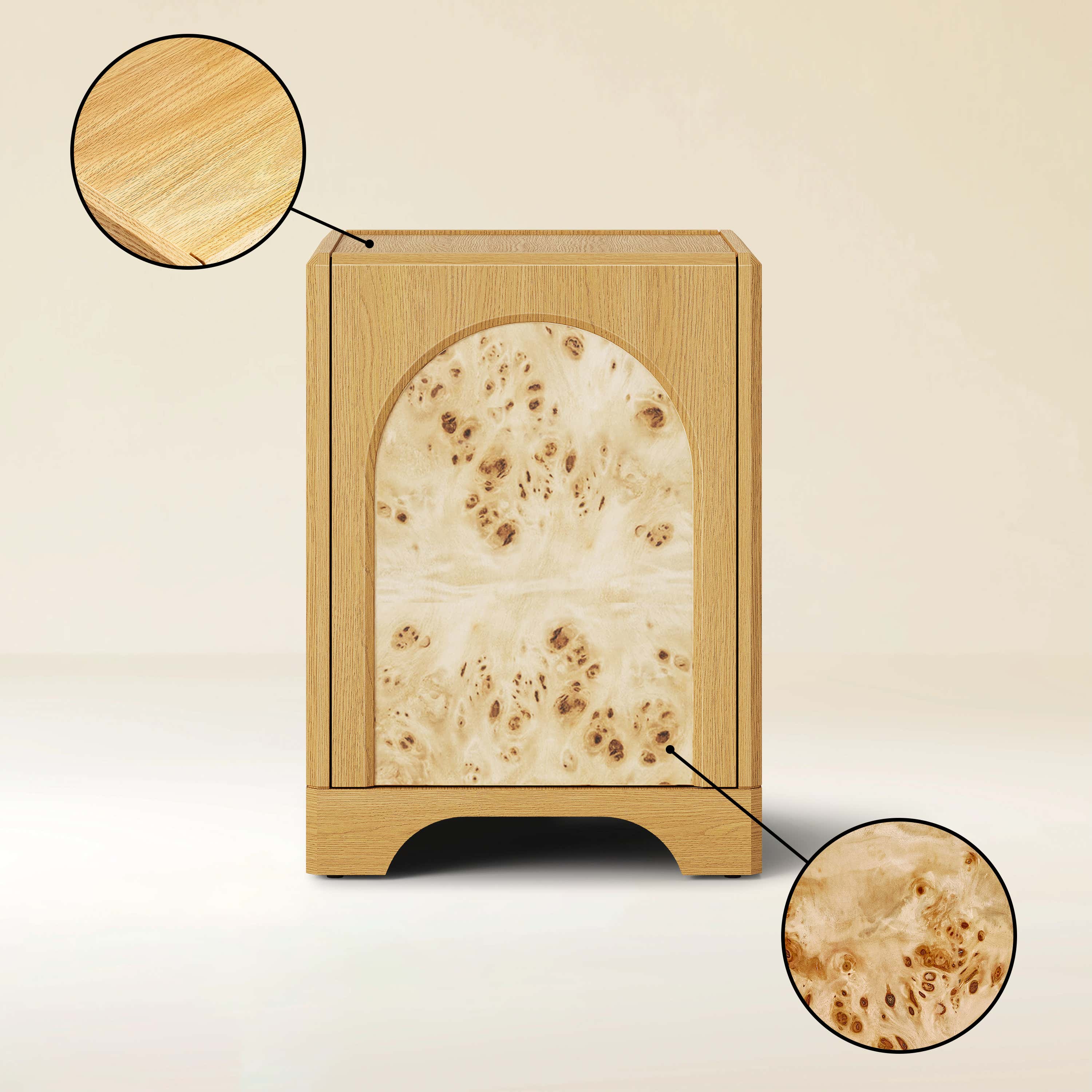 Aurora Oak Side Table