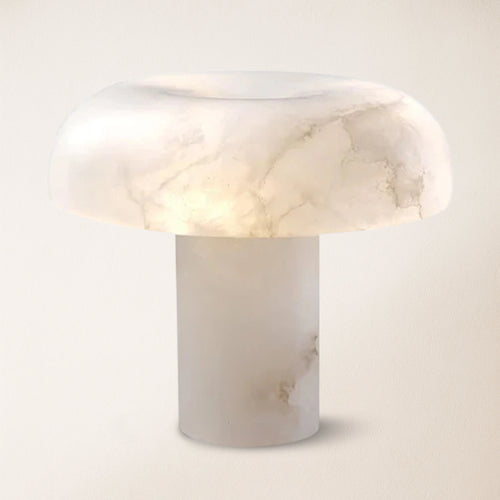 Dadaly Modern Alabaster Mushroom Table Lamp 9.8"H