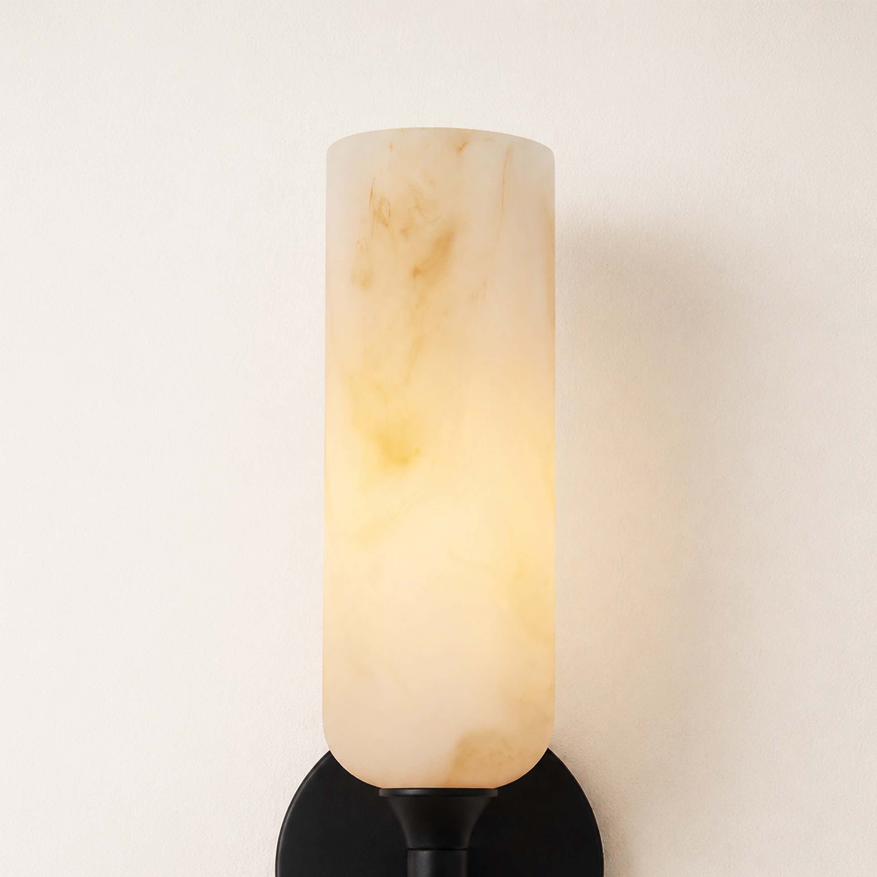 Axis Resin Alabaster Texture Wall Sconce 12"H