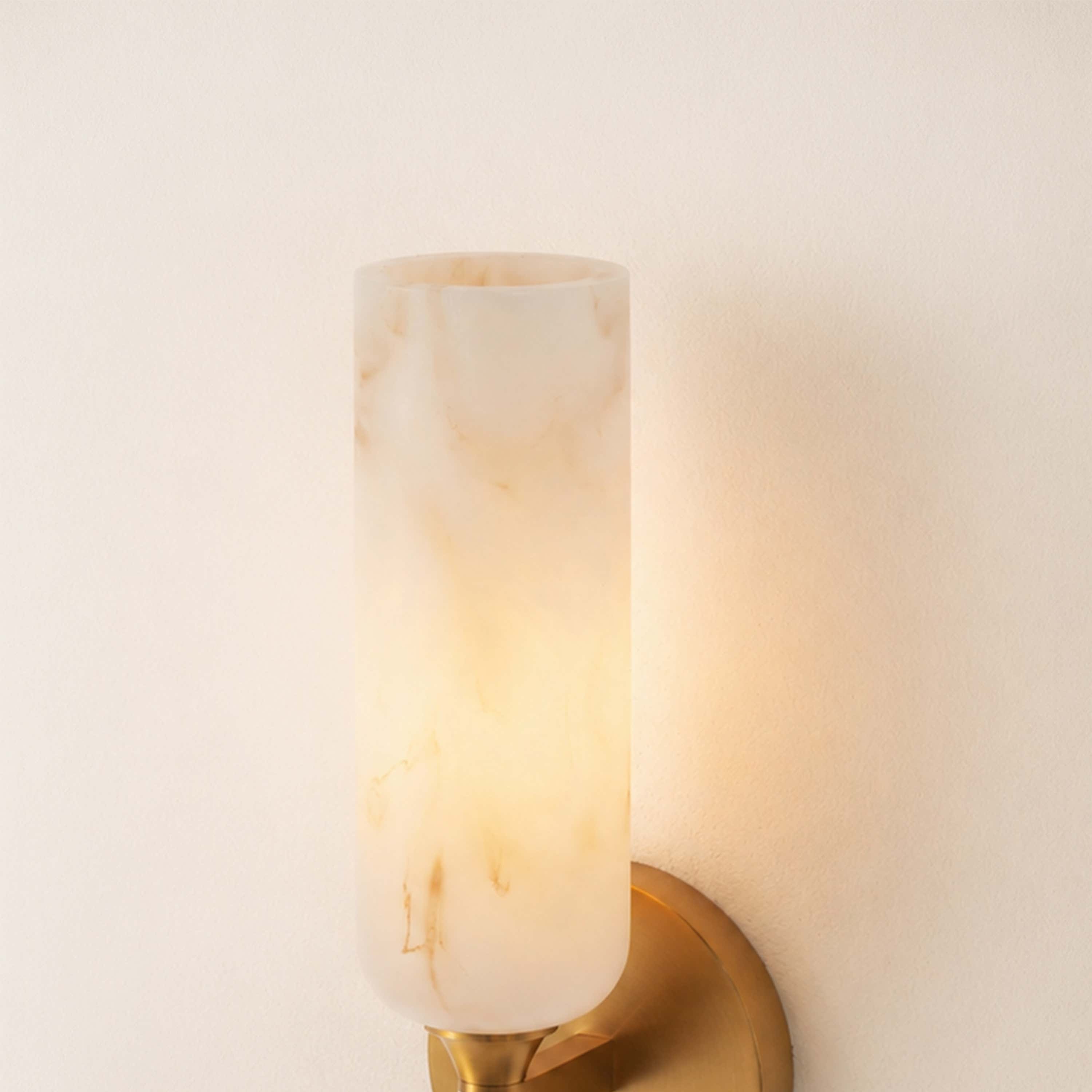 Axis Resin Alabaster Texture Wall Sconce 12"H