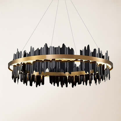Arctira Metal Iceberg Round Chandelier 32"D