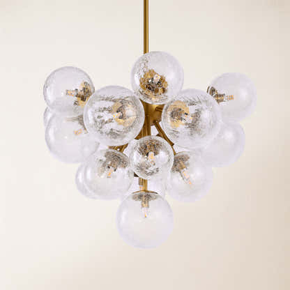 Elowen Crackled Glass Cluster Chandelier