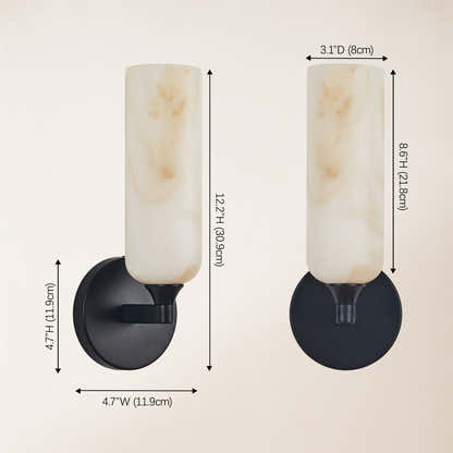 Axis Resin Alabaster Texture Wall Sconce 12"H