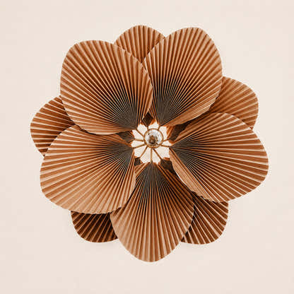 Calanthe Pleated Lotus Pendant Light