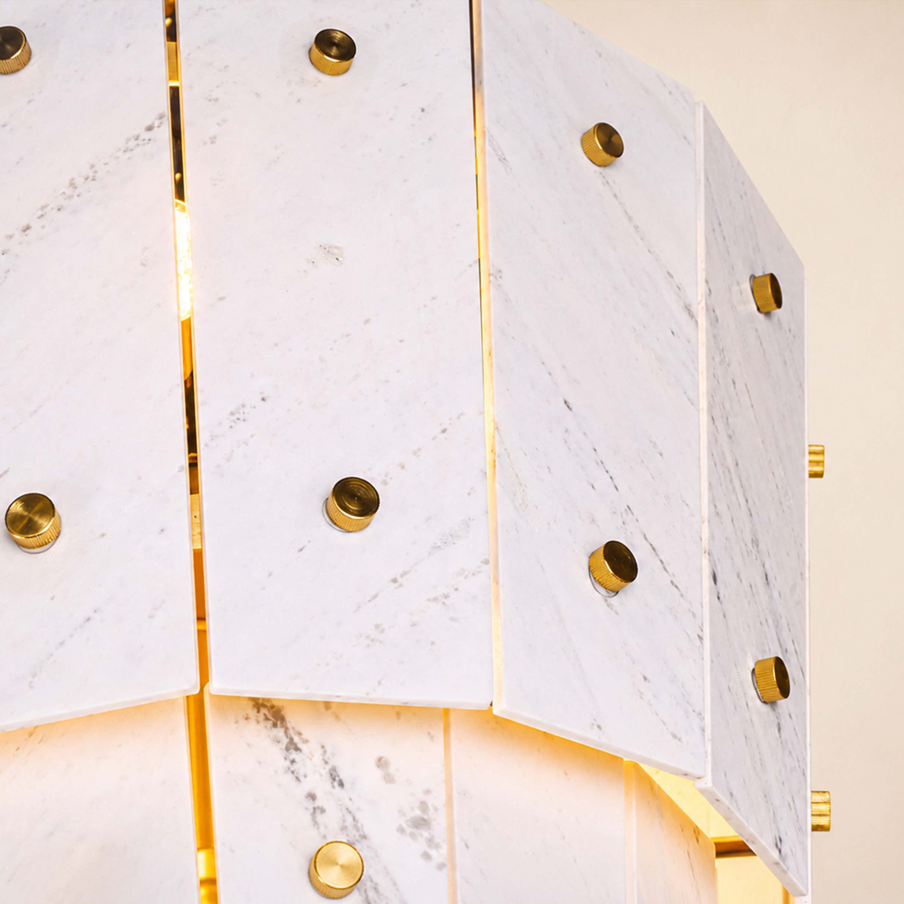 Pietra Quartzite Round Chandelier 23.6"D
