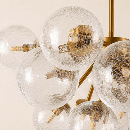 Elowen Crackled Glass Cluster Chandelier