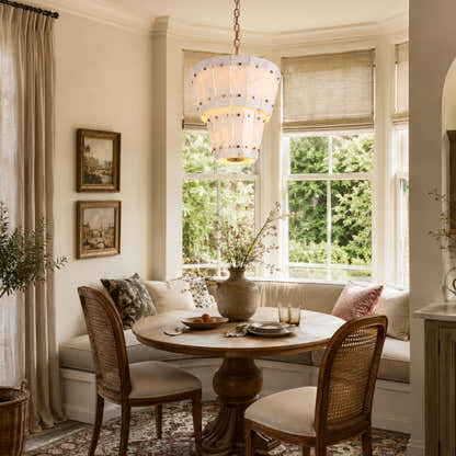 Pietra Quartzite Round Chandelier 23.6"D