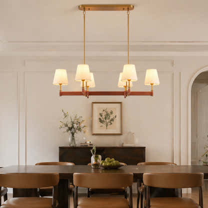 Corvella Leather Linear Chandelier