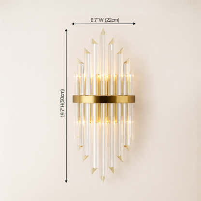 Oryana Crystal Icicle Wall Sconce 8.7"