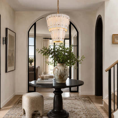 Pietra Quartzite Round Chandelier 23.6"D