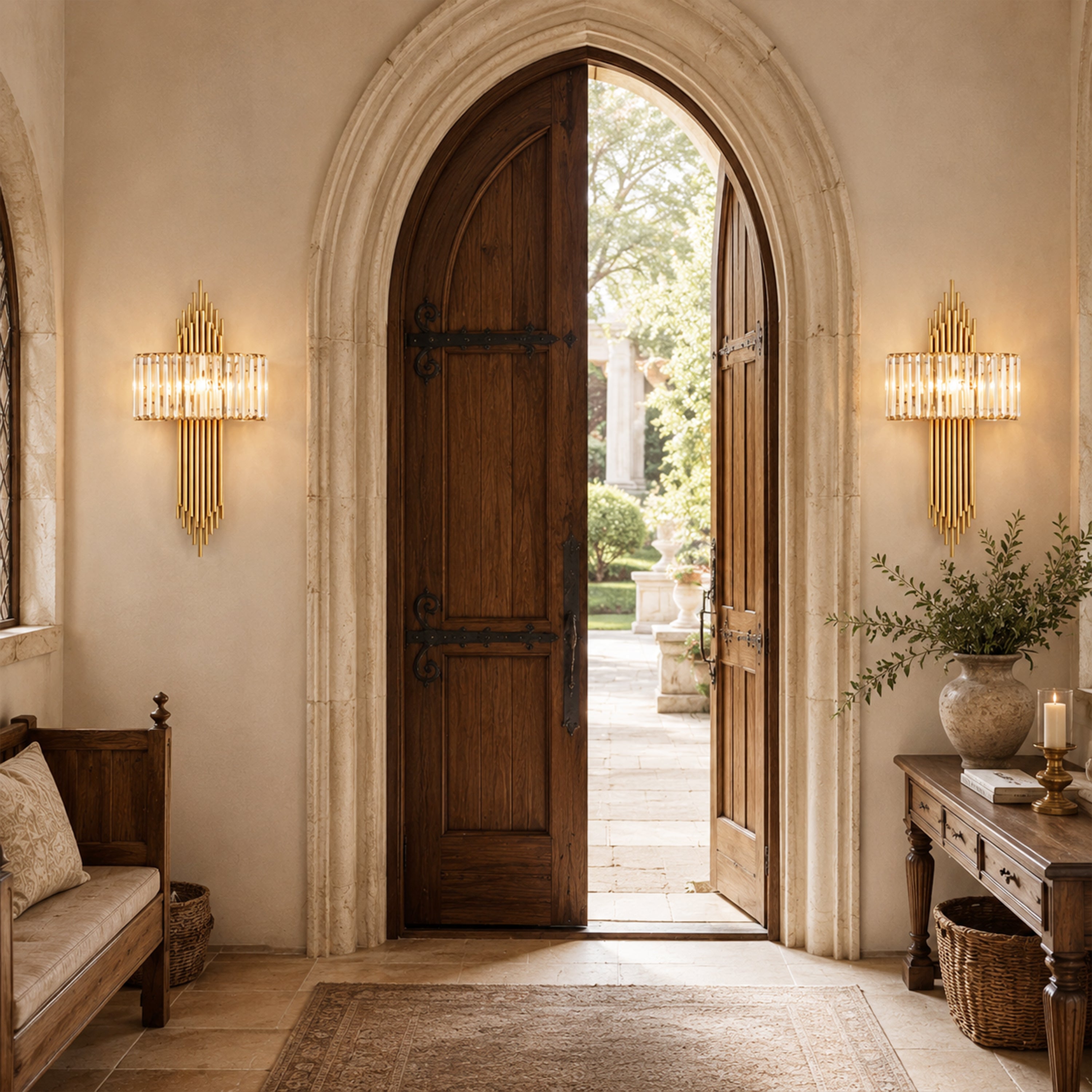 Oriana Crystal Wall Sconce 14.6