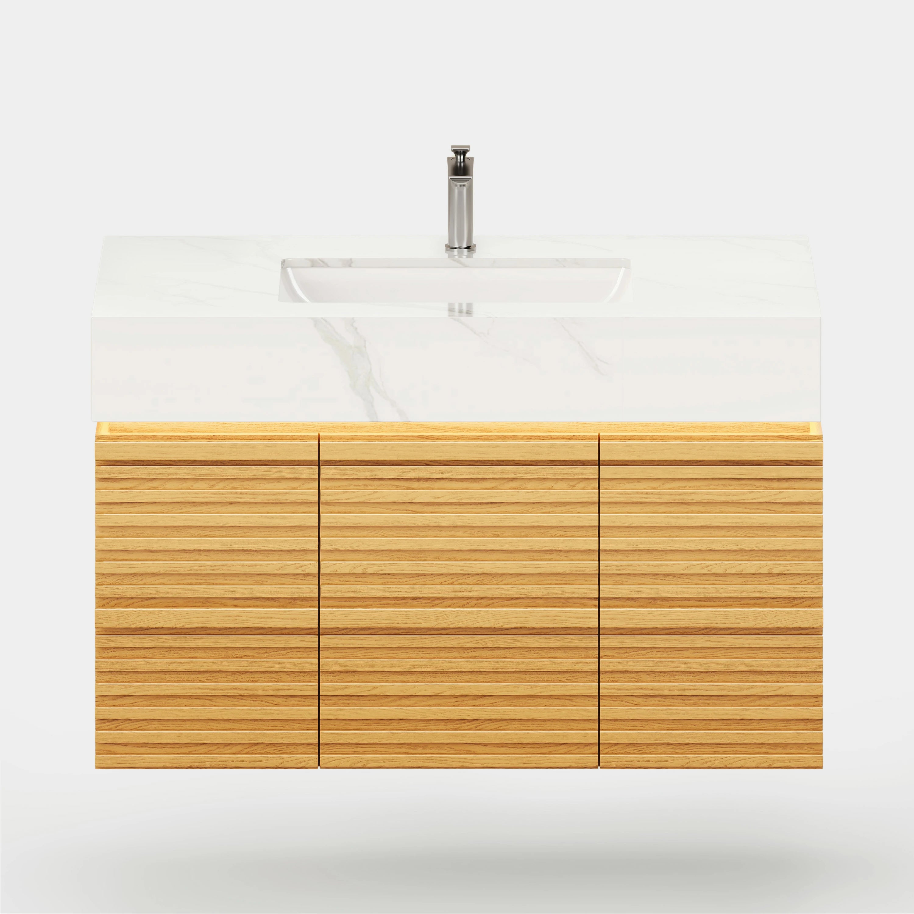 Isla Oak Bathroom Vanity 91cm W