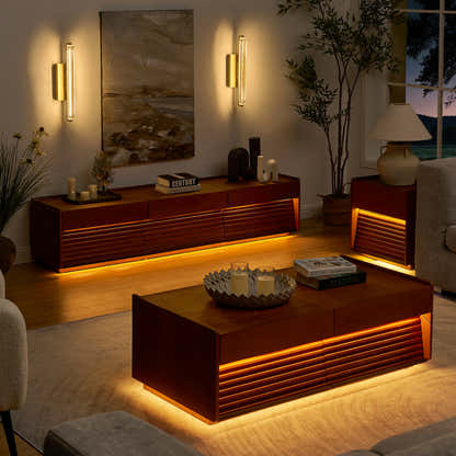 Devon Oak Media Console  71"