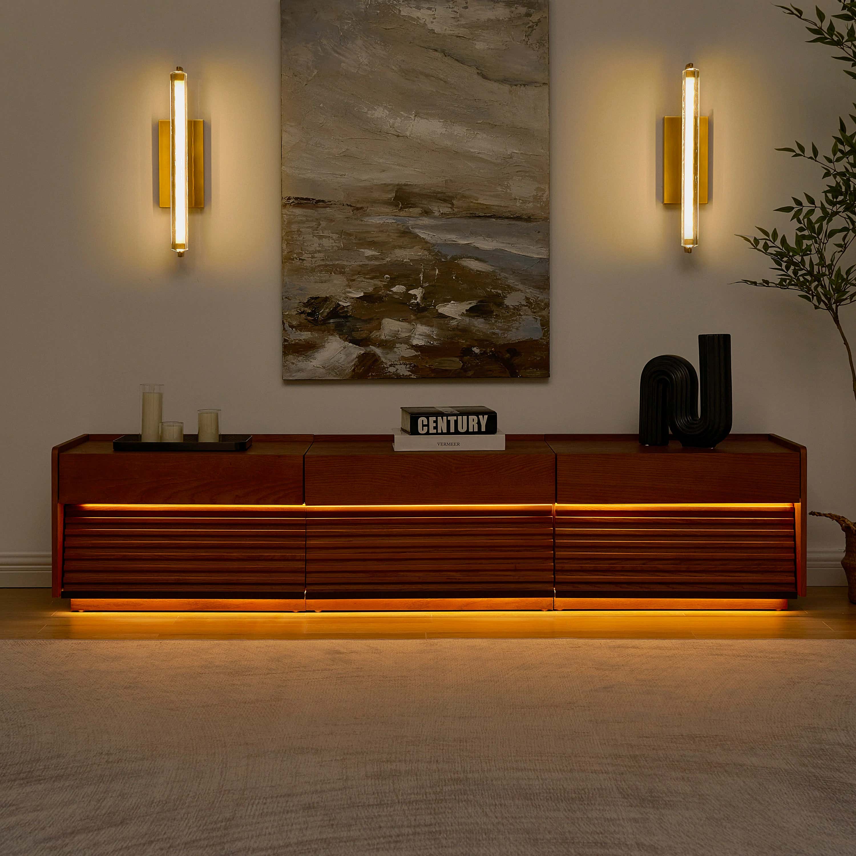 Devon Oak Media Console  71"