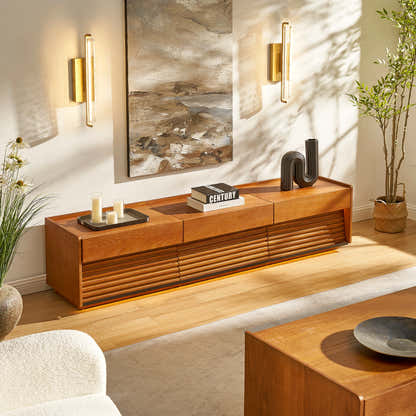 Devon Oak Media Console  71"