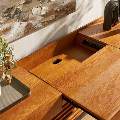 Devon Oak Media Console  71"