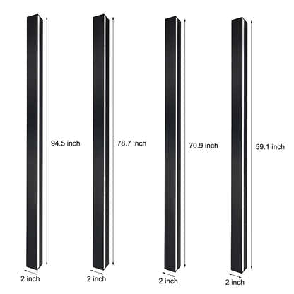 Ethereon Linear LED Solar Outdoor Wall Light