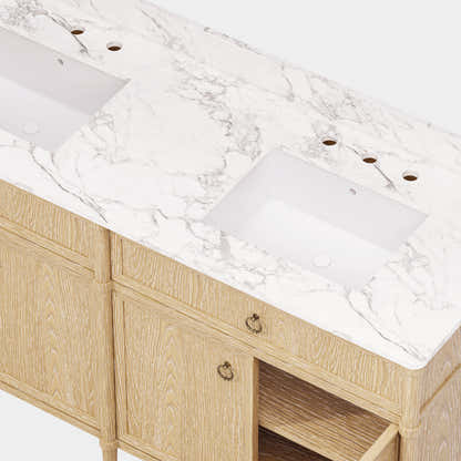 Maison Double Bathroom Vanity 63"W