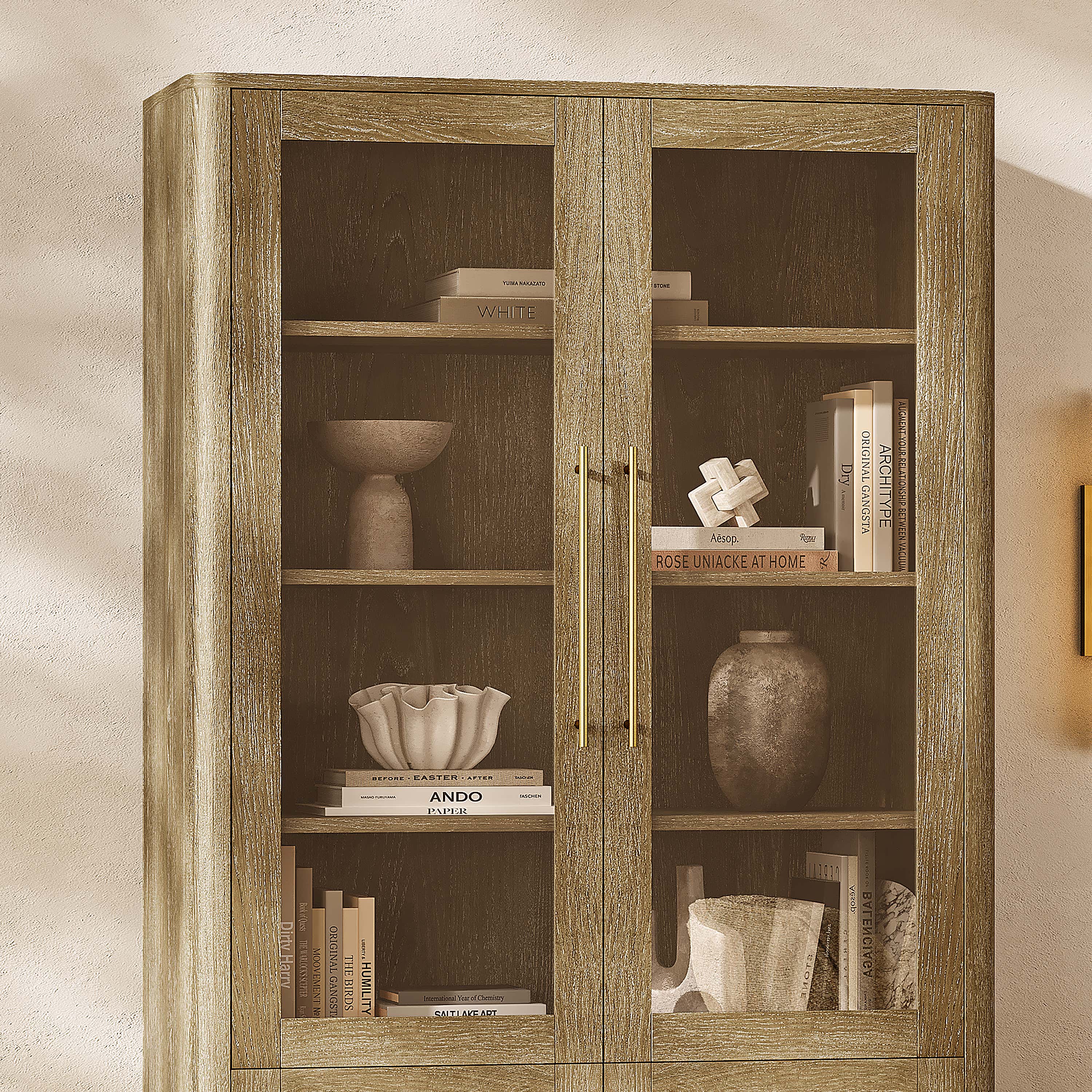 Marlowe Chevron Bookcase 40"W