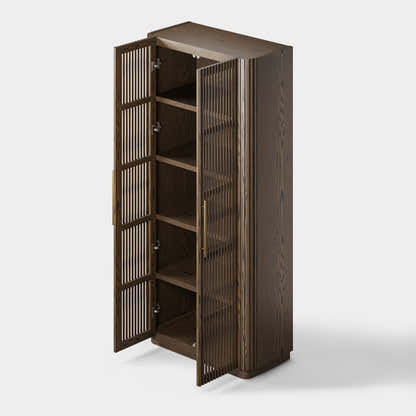 Marais Oak 89" Tall Storage Cabinet