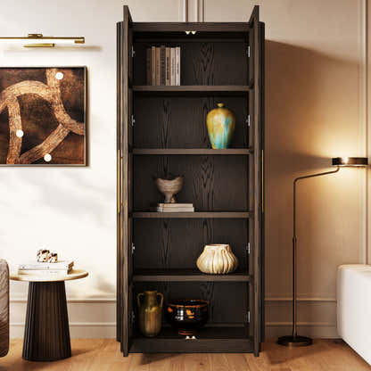 Marais Oak 89" Tall Storage Cabinet