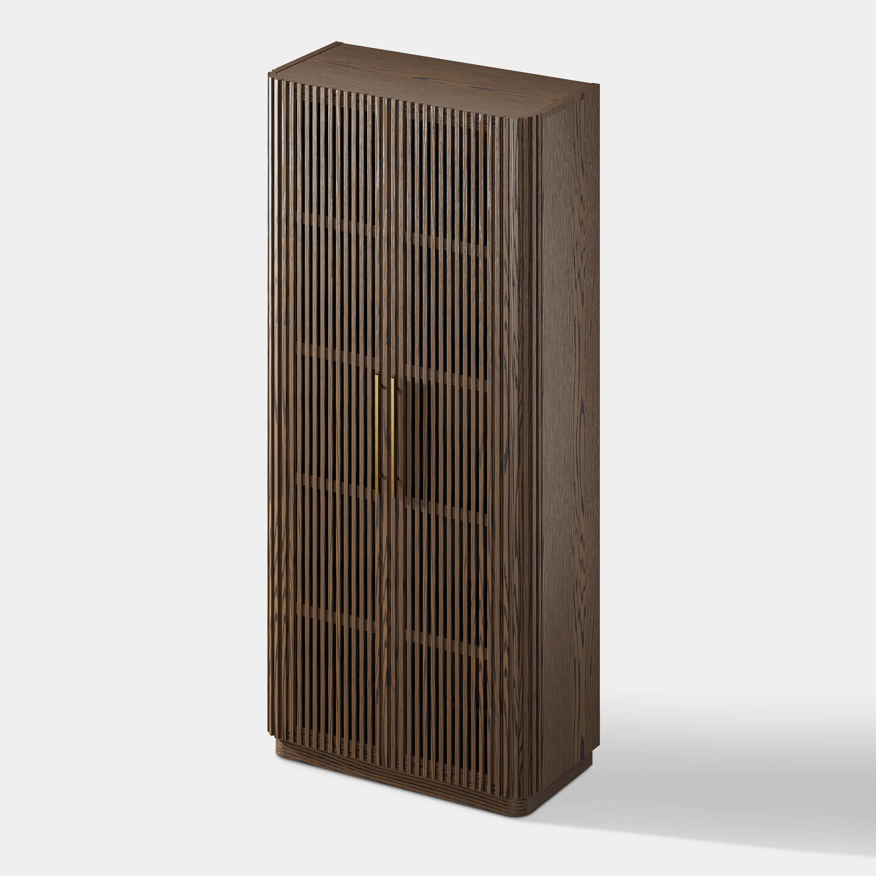 Marais Oak 89" Tall Storage Cabinet