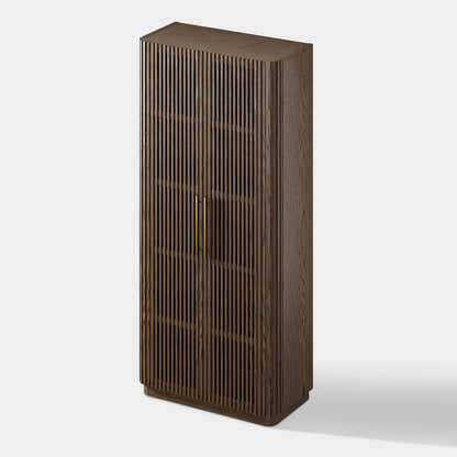Marais Oak 89" Tall Storage Cabinet