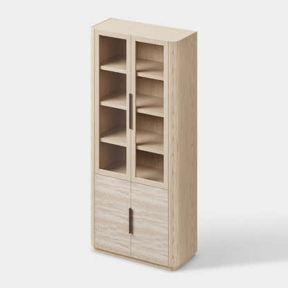 Tivoli Bookcase with Cabinet 89"H