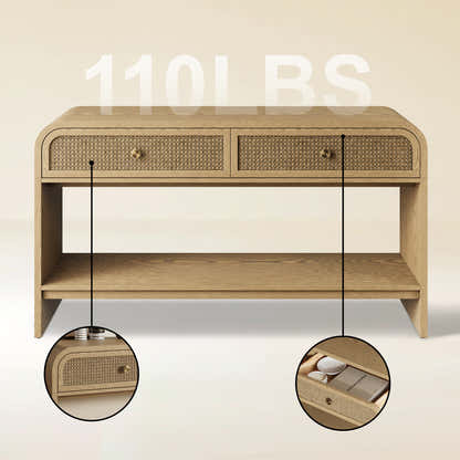 Vellore Console Table with Drawers 54"