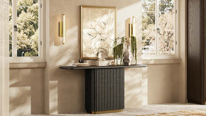 Holton Pedestal Console Table 60"